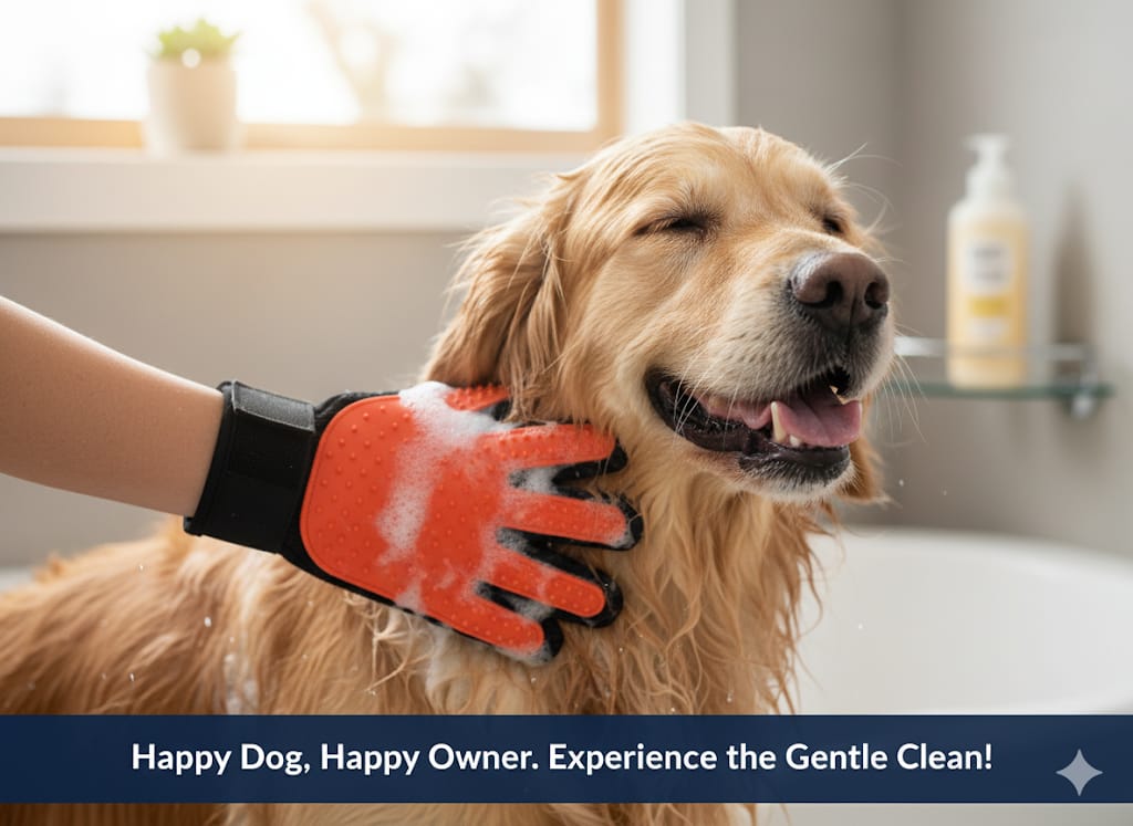 قفاز - جوانتي - تنظيف و فرشاة تدليك للحيوانات الأليفة - Image 2