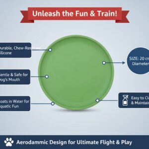 قرص طائر مصنوع من السيليكون المخصص للكلاب